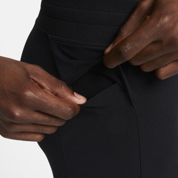 Nike Yoga DQ4890-010 Men's Sz M Black Dri-FIT Tight Fit Training Shorts - Picture 3 of 11